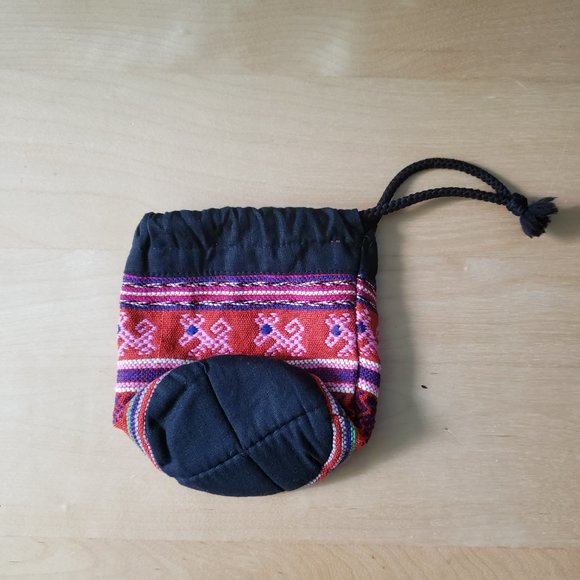 (NWOT) Handmade Peruvian Details Embroidered Drawstring Pouch/ Handbag - Picture 6 of 8